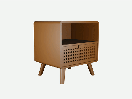 1 12 başucu masa oyuncak bebek evi ölçek mobilya Lunahut modern 3d print model - Mito3D