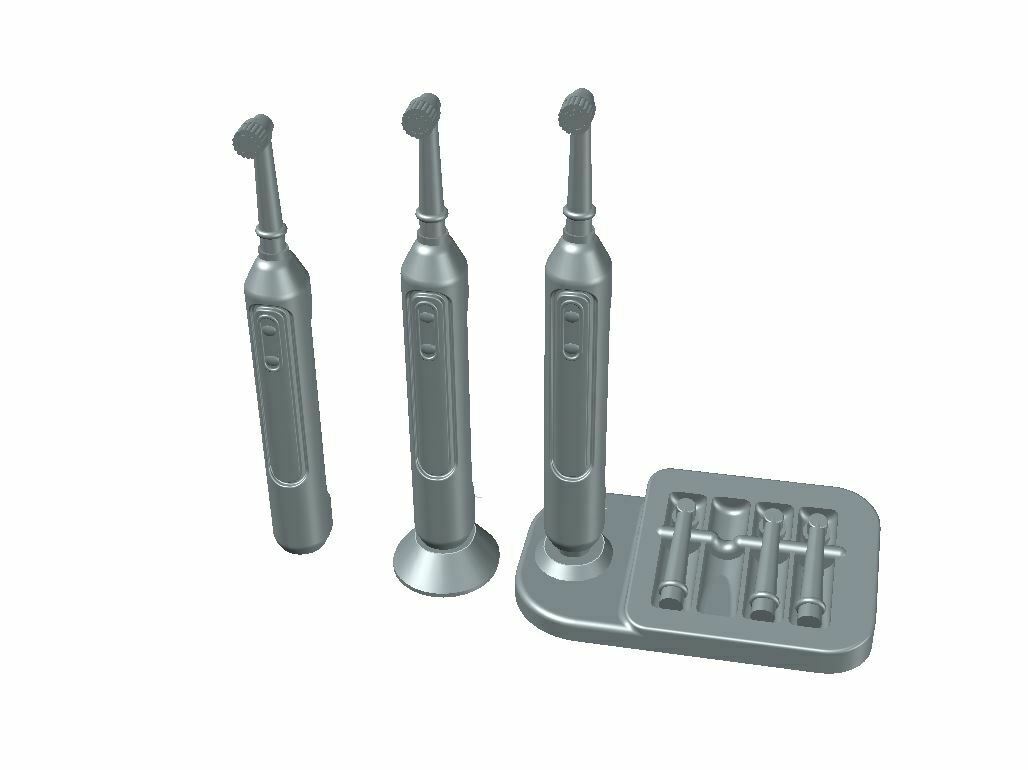 1 12 elettrico spazzolino Bambola Casa spazzola denti bagno 3D print model - Mito3D