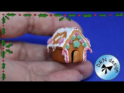 1 12 gingerbread house cutter Architecture miniature 1:12 fun dekor christmas cutters polymerclay 3d print model - Mito3D