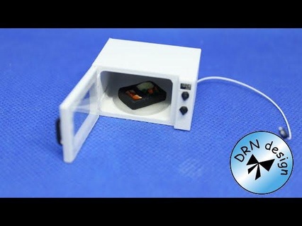 1 12 mikrodalga minyatür 1to12 oyuncak bebek evi 3d print model - Mito3D