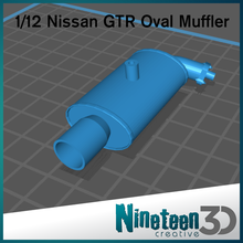 1 12 nissan gtr oval silencioso Fujimi escala r32 r33 r34 silvia modelo 24 deriva firewall 3d print model - Mito3D