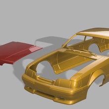 1 12 escala vau mustang raposa notchback 3d print model - Mito3D
