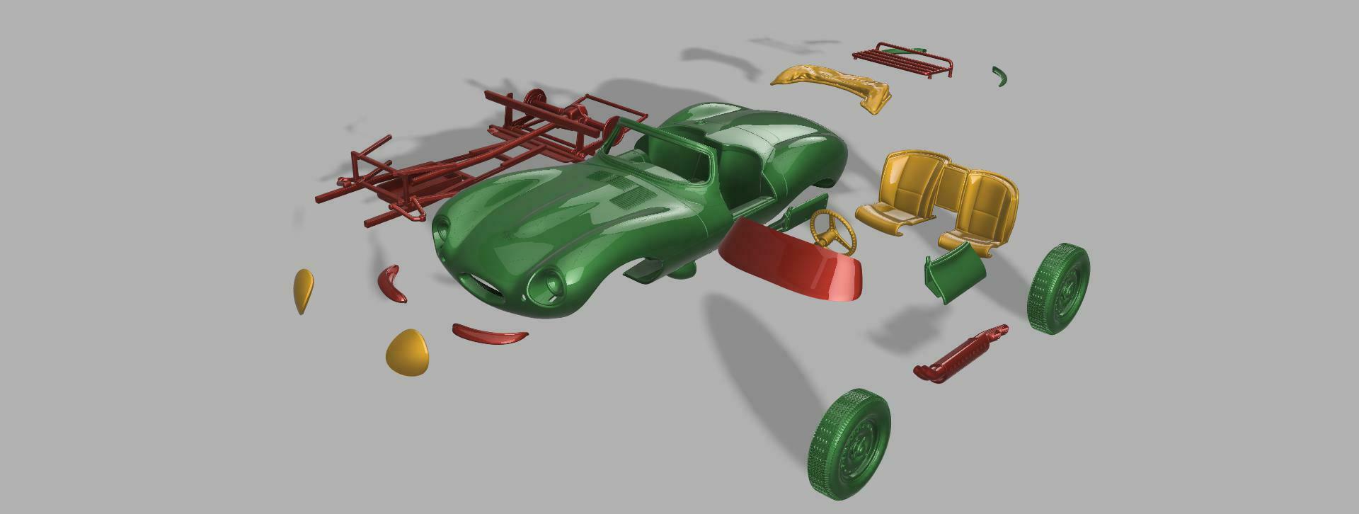 1 12 scale jaguar xkss 3D print model - Mito3D
