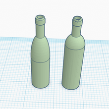 1 12 şarap şişeleri sanat dollhouse hobi minyatür 3d print model - Mito3D