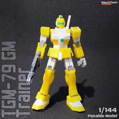 1 144 tgm-79 gm trainer anime mech toy robot sci-fi game japan vintage gundam 3d print model - Mito3D