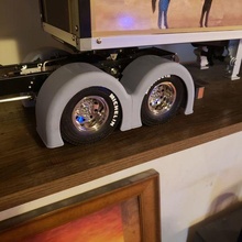1 14 grand king hauler globe liner double hump fenders architecture fender rear tamiya rc truck semi 3d print model - Mito3D