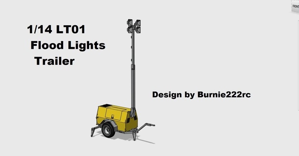 1 14 lt01 floodlights trailer burnie222rc burnie222 lights led trailer construction rc 1 14 1 14 loader  3d print model - Mito3D