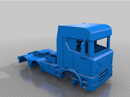 1 14 rc Scania cuerpo taxi camión camiones juguetes 3d print model - Mito3D