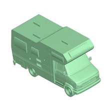 1 15 fiat ducato 280 caravan single architecture 2021 3d print model - Mito3D