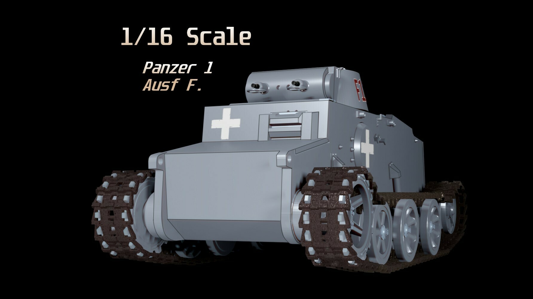 1 16 blindado ausf rc tanque funcional suspensión juego remoto controlar armadura pz modelo equipo 3D print model - Mito3D