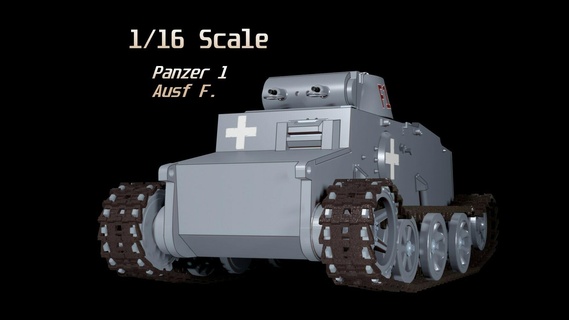 1 16 Panzer Ausf rc tanque funcional suspensão jogos controlo remoto controle armaduras blindado pz modelo kit 3d print model - Mito3D