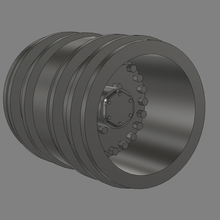 1 16 dually military wheel wpl tyre - mijbits 3d print model - Mito3D