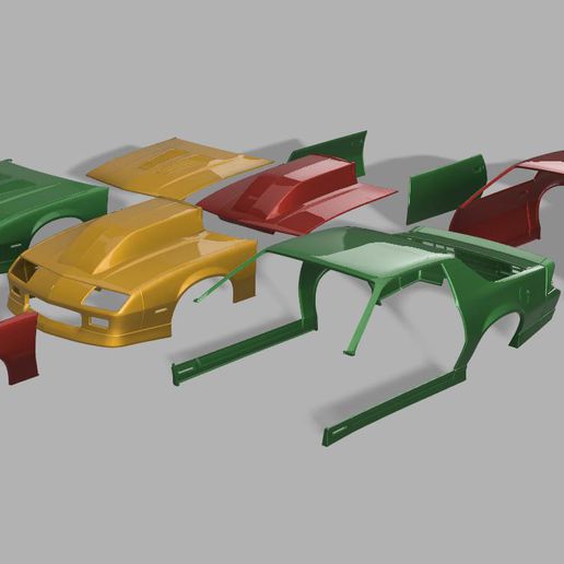 1 16 échelle Chevy camaro mk3 prostreet 3D print model - Mito3D