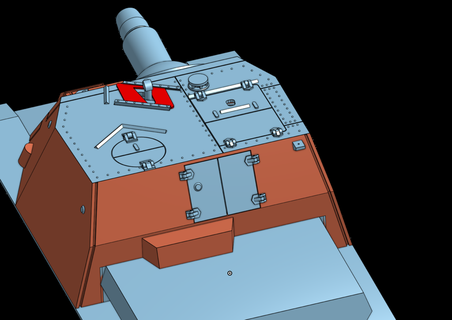 1 16th panzer 4 uğultu orta baskı dönüştürmek Araçlar uzak kontrol 3d print model - Mito3D