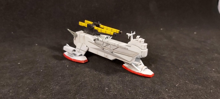 1 1700 rallegrarsi gundam gunpla scala modello scifi nave Landship hovercraft 3d print model - Mito3D