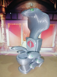 1 18 12 serpente definitivo trono azione figura giocattoli gi Joe oggetti scena gabinetto diorama 3d print model - Mito3D