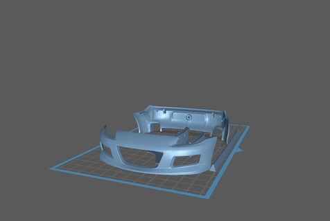 1 18 Autoart Mazda rx 8 corpo kit stl jogos rx8 3d print model - Mito3D