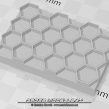 1 18 boden-stempel hexagon Kunst diorama cross-modellbau stempel pflasterstein 3d print model - Mito3D