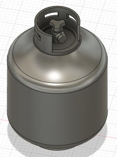 1 18 bombonne de propane tank diecast diorama model reduced garage tool car automotive mecanique scale mechanics tools canister 3d print model - Mito3D
