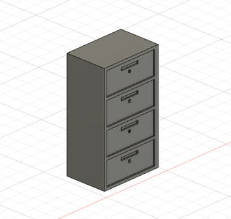1 18 classeur de bureau b office cabinet diecast 3d print model - Mito3D