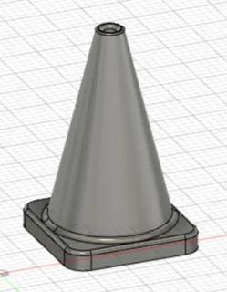 1 18 cône circulation moulé pression diorama modèle réduit garage outil voiture automobile mecanique échelle mécanique 3d print model - Mito3D