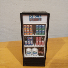1 18 fridge ice cold drinks architecture diorama coca cola action figures 3d print model - Mito3D