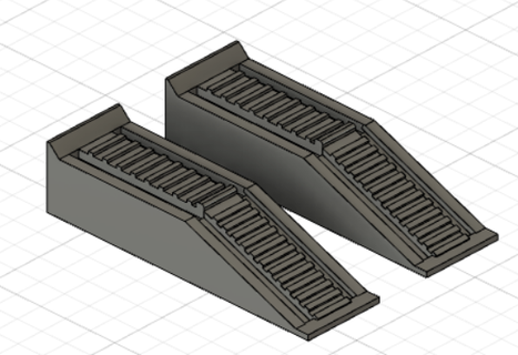1 18 mini rampe box auto rampa pressofuso diorama modello ridotto attrezzo macchina settore automobilistico meccanico scala meccanica 3d print model - Mito3D