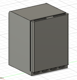 1 18 mini refrigerateur de garage refrigerator diecast diorama model reduced tool car automotive mecanique scale mechanics tools coolant 3d print model - Mito3D