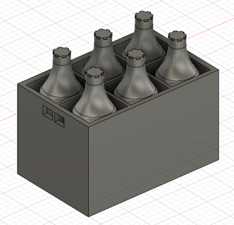 1 18 paquet boisson 6 bouteilles pack moulé pression diorama modèle réduit garage outil voiture automobile mecanique échelle mécanique Bière 3d print model - Mito3D