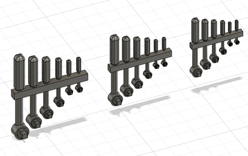 1 18 pacchetto cl verrou box auto cricchetto pressofuso diorama modello ridotto attrezzo macchina settore automobilistico meccanico scala meccanica utensili manica scatola 3d print model - Mito3D