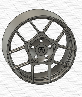1 18 roue acura tl genere ruota pressofuso box auto messa punto ridotto macchina 3d print model - Mito3D