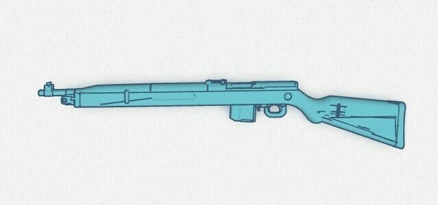 1 18 scale vz52 rifle assault weapon gun machine gi joe 3d print model - Mito3D