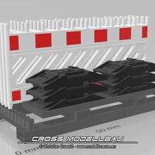 1 18 schrankenzaun traverse hs140 art zaun bauzaun cross modellbau diorama 3d print model - Mito3D