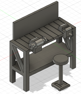 1 18 planches garage Table travail moulé pression diorama modèle réduit outil voiture automobile mecanique échelle mécanique outils banc vice 3d print model - Mito3D