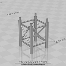 1 18 truss 4 punkt traverse gwk20 messebau ger st diorama 1:18 cross modellbau gerüst 3d print model - Mito3D