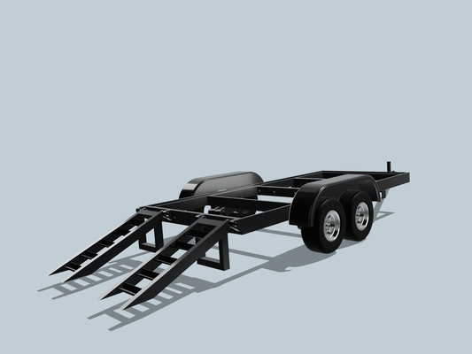 1 18th scale skid steer car trailer trx 4m accessories parts 3d print model - Mito3D
