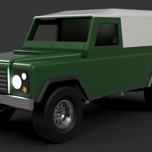 1 scale detailed land rover defender 110 voxelabcultscar 3d print model - Mito3D