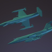 1 200 Lockheed f 104c yıldız savaşçısı uçak model minyatür savaş oyunu 3d print model - Mito3D