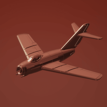1 200 mikoyan-gurevich mig-15 fagot game aircraft model miniature wargame 3d print model - Mito3D