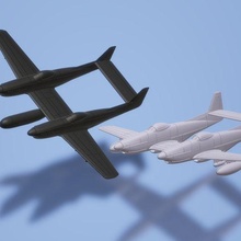 1 200 norte americano f 82 gemelo mustango aeronave modelo miniatura juego guerra 3d print model - Mito3D