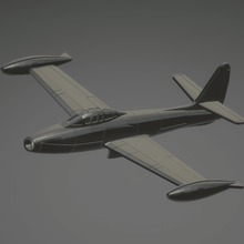 1 200 republic f-84 thunderjet game aircraft model miniature wargame 3d print model - Mito3D