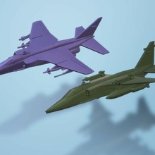 1 200 feux jaguar avion modèle miniature jeu guerre 3d print model - Mito3D