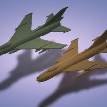 1 200 sukhoi su 7 aeronave modelo miniatura jogo guerra 3d print model - Mito3D