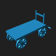 1 220 - dockside trolley 3d print model - Mito3D