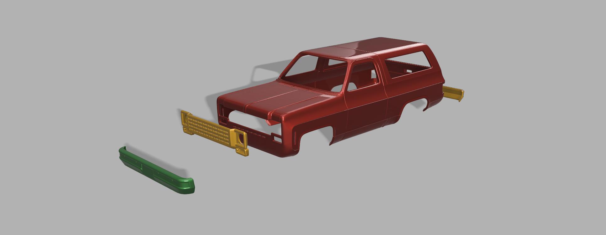 1 24 12 échelle Chevy blazer 3D print model - Mito3D