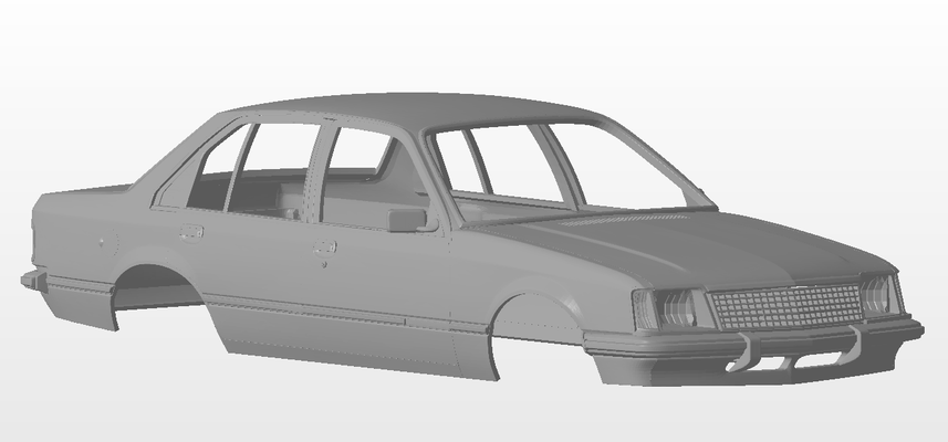 1 24 1980 vc holden comodoro scale bodies seco monaro gts australiano músculo carro veículo corpo 3d print model - Mito3D