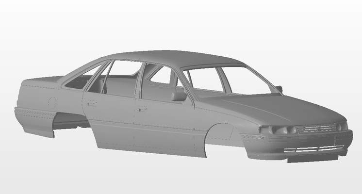 1 24 1988 vn holden commodore - scale-bodies maloo monaro gts australian muscle car vehicle body aussie 3d print model - Mito3D