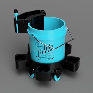 1 24 diorama auto detallando lavar Cubeta conjunto champú botella finura modelo edificio Tamiya ruedas miniatura cepillo garaje construcción 3d print model - Mito3D