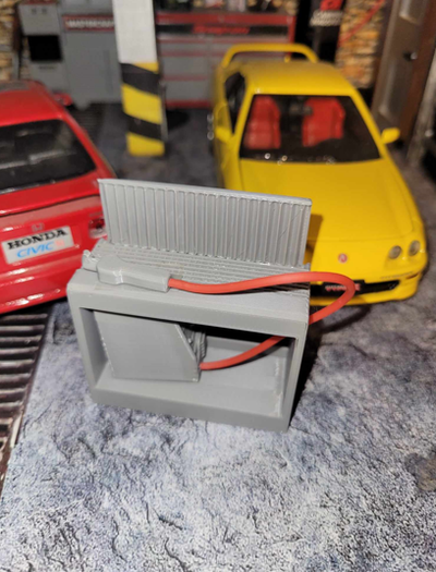 1 24 estabelecido garagem c bancada diecast diorama modelo ferramenta carro automotivo mecânica escala ferramentas líquido óleo pesado soldagem 3d print model - Mito3D