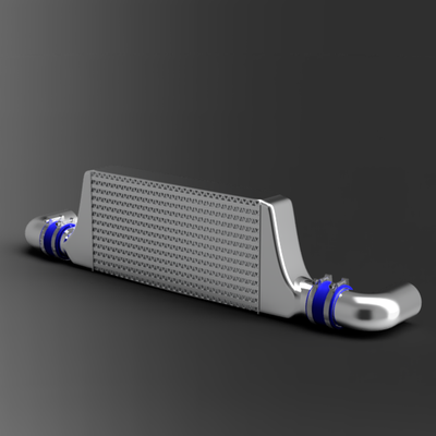 1 24 genérico intercooler radiador modelo escala auto ventilador aluminio enfriador diorama motor ruedas afinación coche vehiculo 3d print model - Mito3D
